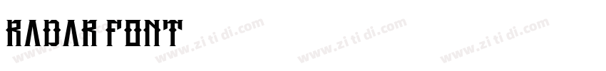 RADAR FONT字体转换
